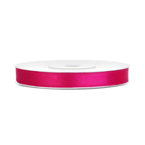 Picture of SATIN RIBBON DARK PINK 6MM PER METRES